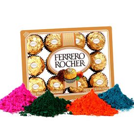 chocolate with holi color